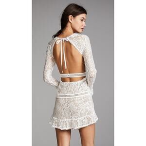 For Love & Lemons Emerie Cutout Dress White - M